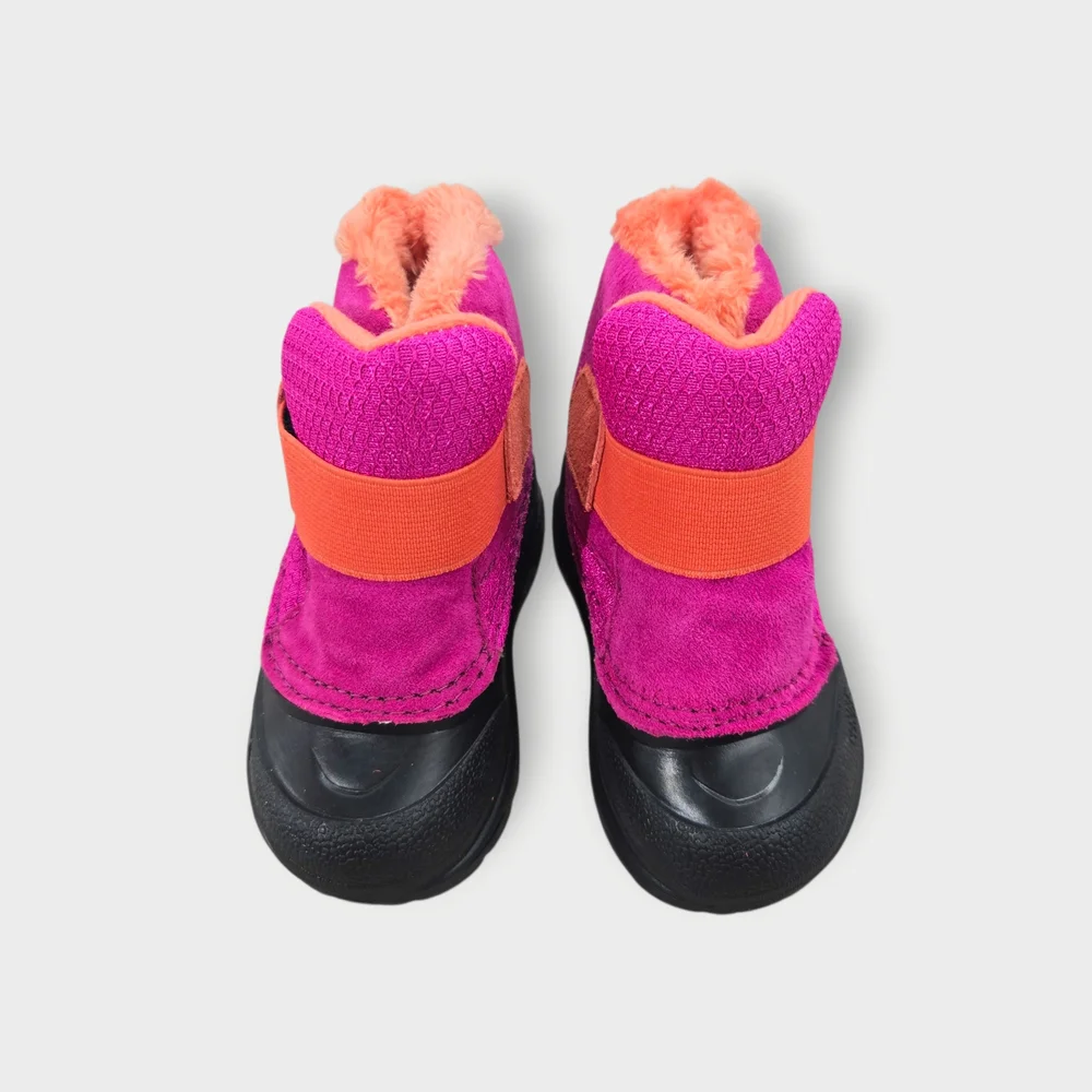 NORTH FACE Alpenglow II Toddler Girls Sz 5 Snow Boots Winter Waterproof Pull On - Picture 4 of 7